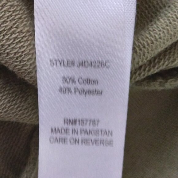 Jolie & Joy | Olive Army Green Distressed Hoodie | Size S - Picture 7 of 7